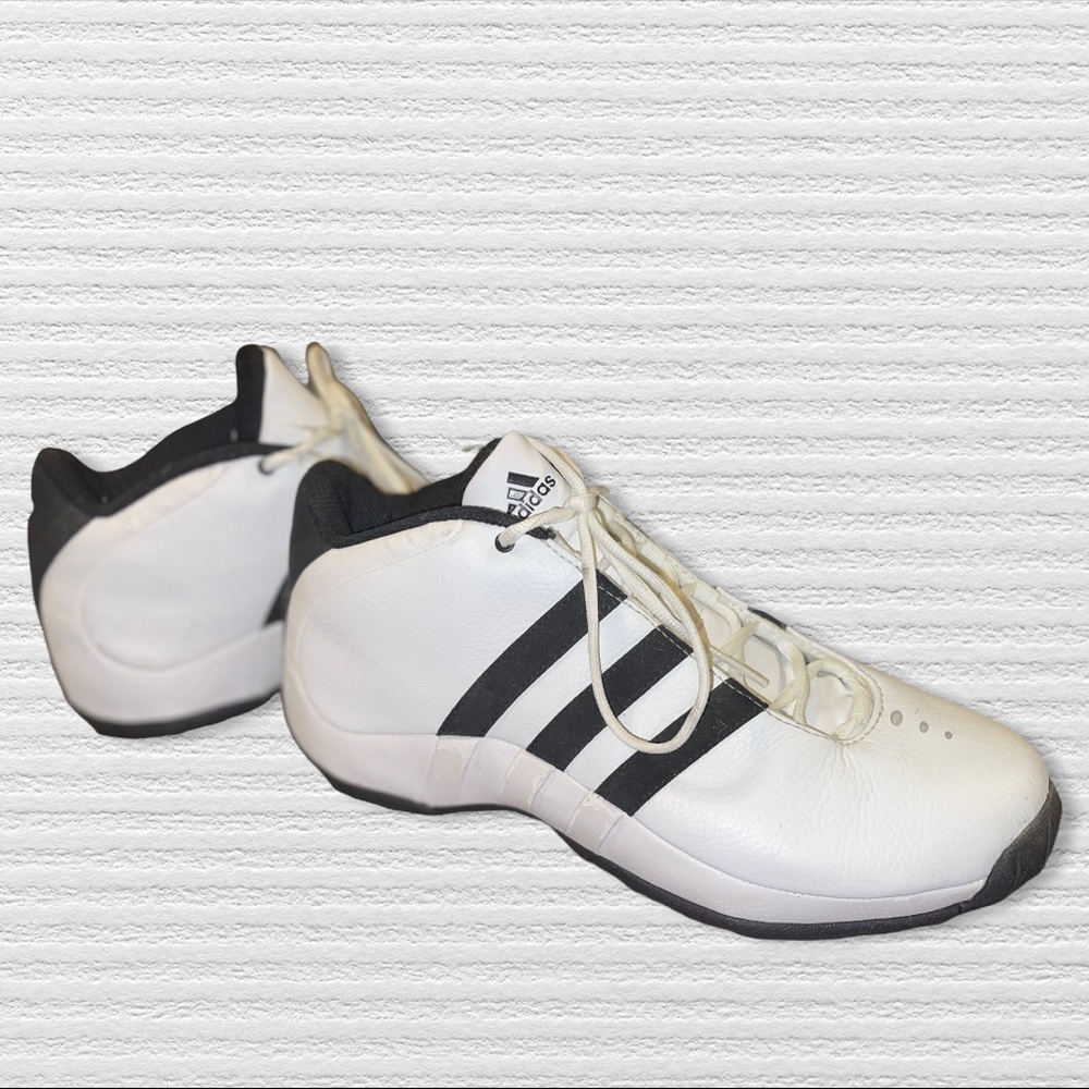 Vintage Adidas Mid Top Black and White Sneakers Men's 11.5 - No Box/Tag🔥NEW